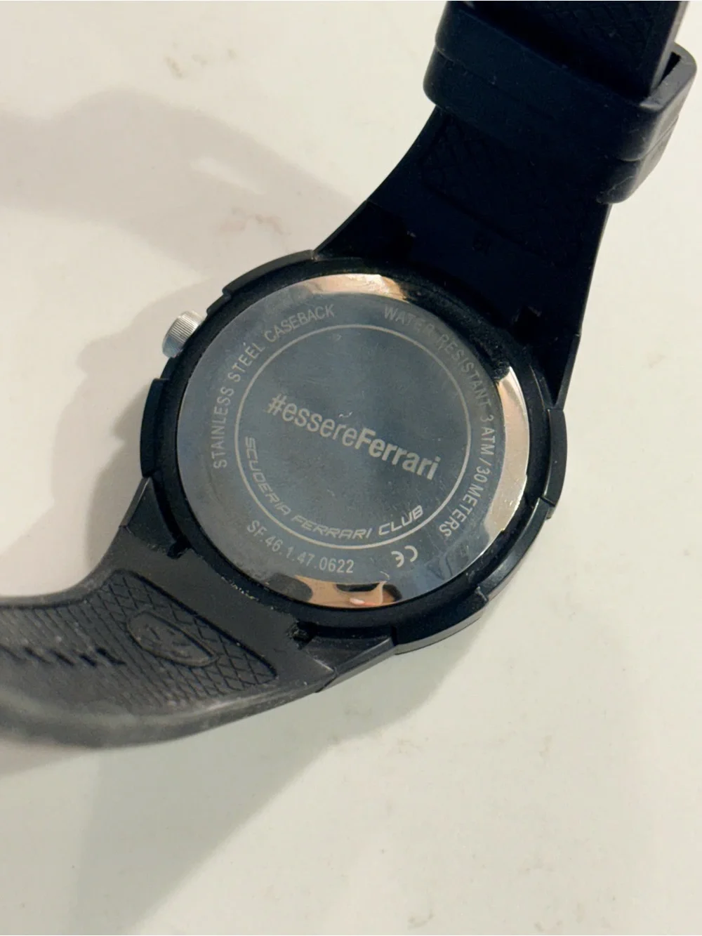 Ferrari Black and Red Apex Sport Watch with Yellow Shield
